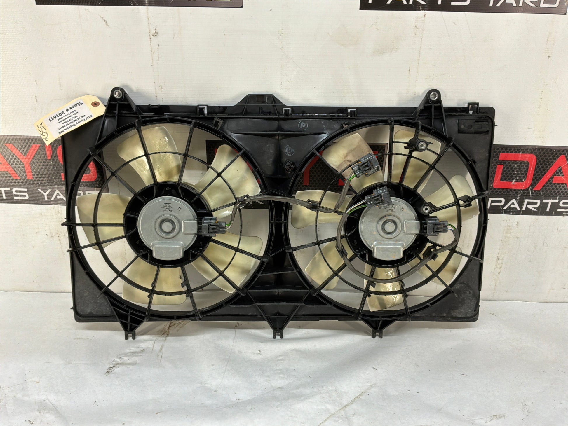 2017 Chevy Caprice PPV Radiator Duel Dual Electric Radiator Cooling Fans OEM - Day's Parts Yard