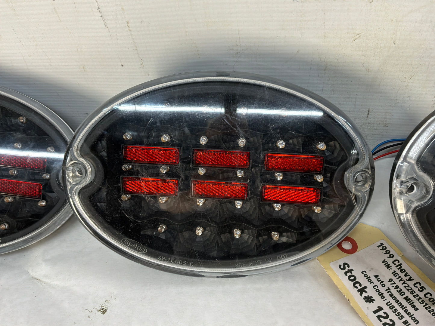 1999 Chevy Corvette RH & LH Inner & Outer Taillight Tail Lights Lamps Aftermarket