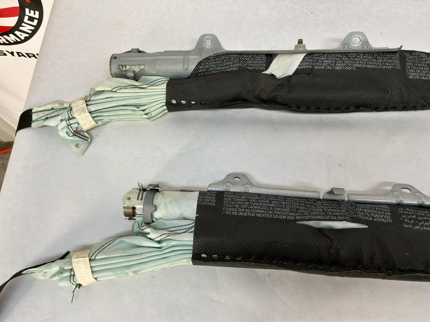 2008 Pontiac G8 Base RH & LH Roof Side Rail Curtain Airbag Air Bag Set OEM