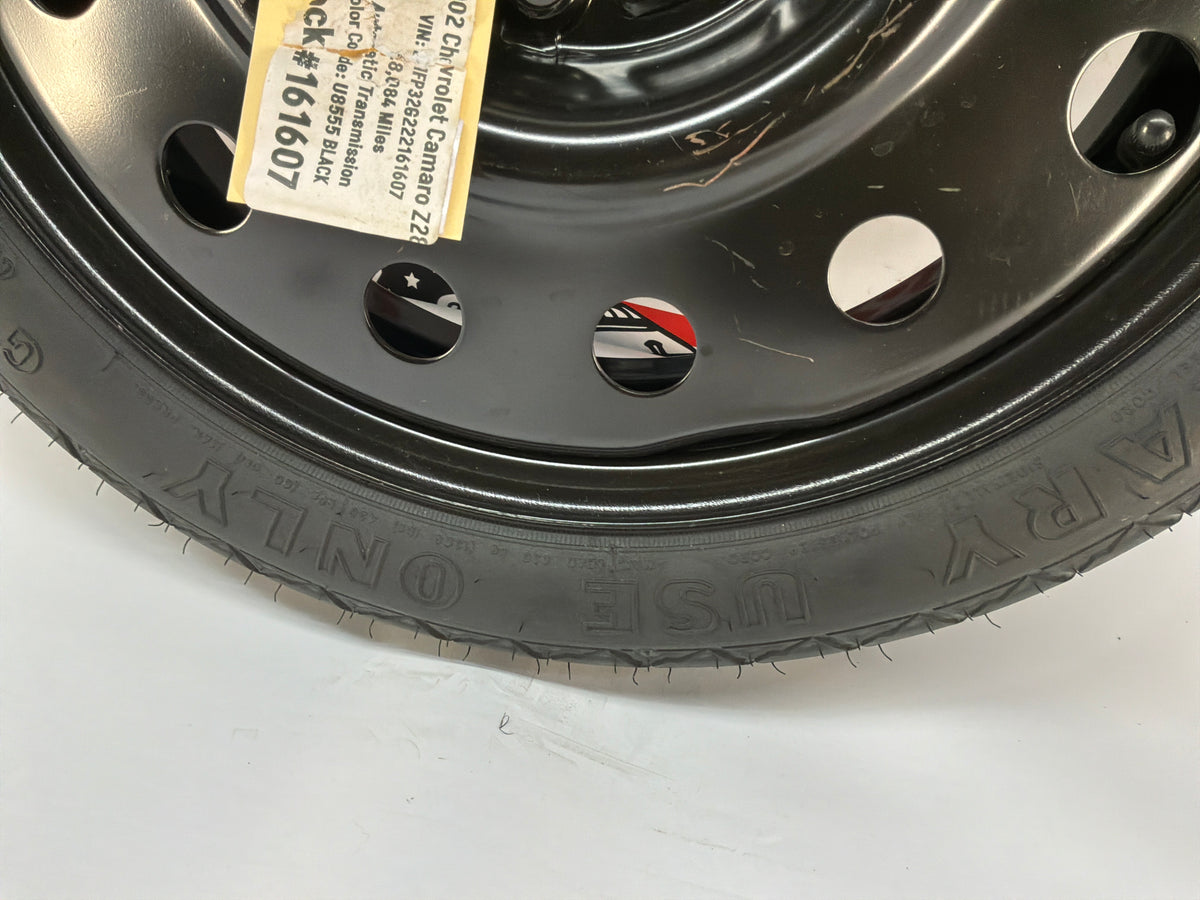 2002 Chevy Camaro Z28 Factory Compact Spare Wheel and Tire OEM