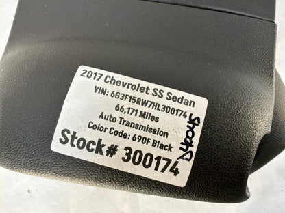 2017 Chevy SS Sedan Complete Steering Column Calm Shell Cover OEM