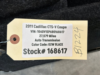 2011 Cadillac CTS-V Coupe Rear Seats Saffron OEM