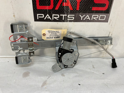 2008 Pontiac G8 GT RH Passenger Rear Door Window Regulator Motor