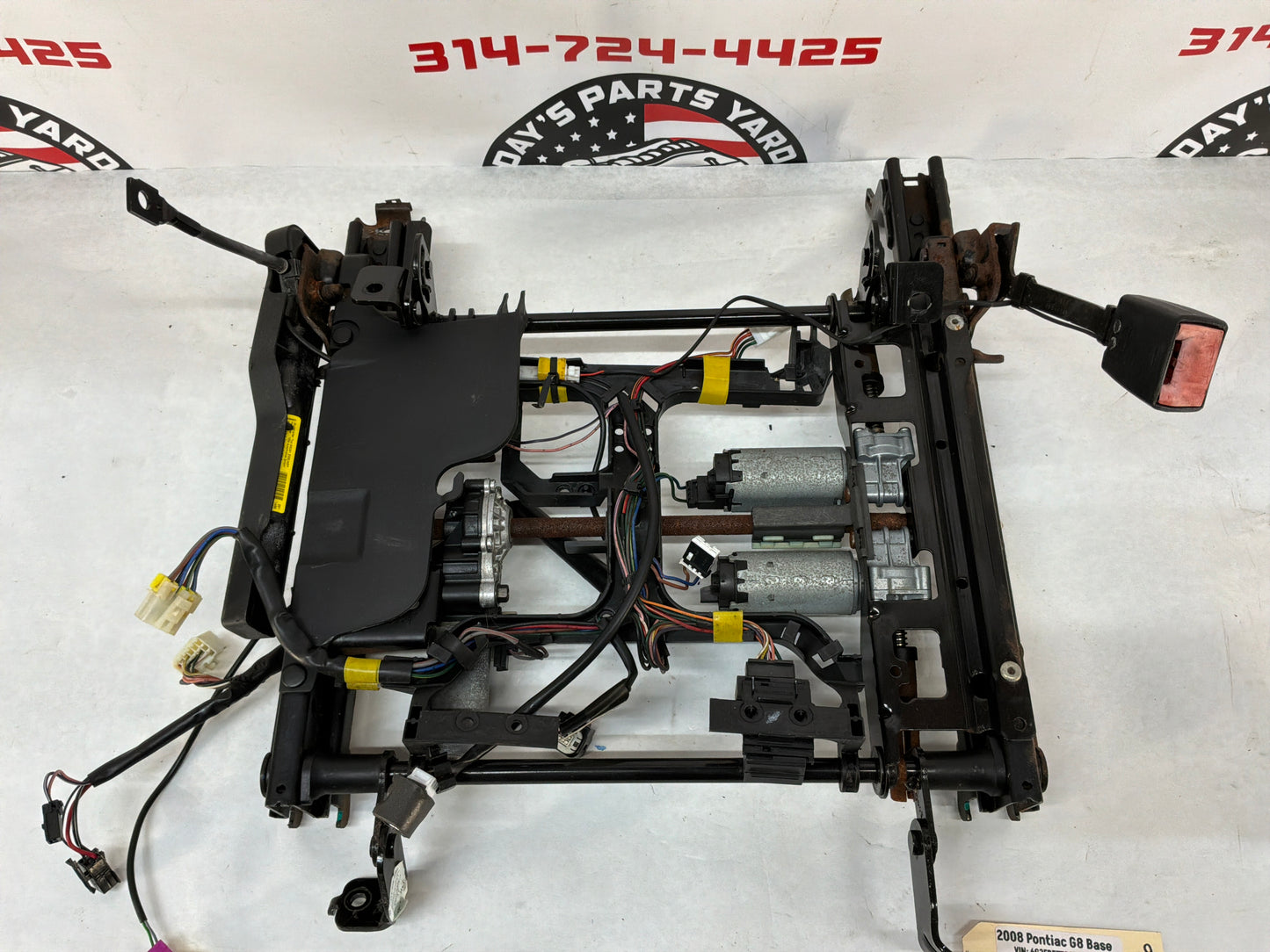2008 Pontiac G8 Base RH Passenger Front Seat Bottom Frame Rail Motor Set Assembly OEM