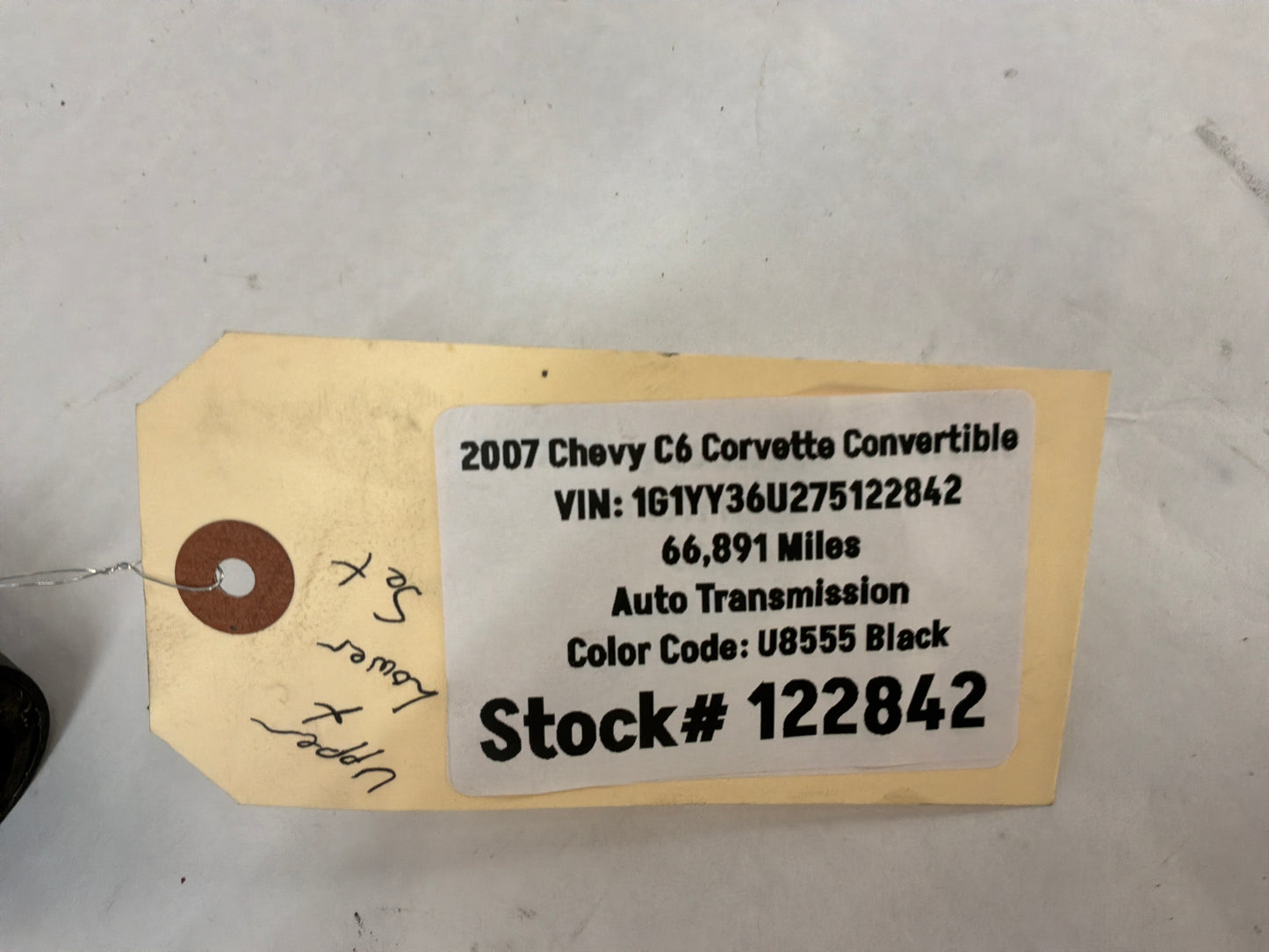 2007 C6 Corvette Convertible Upper & Lower Radiator Hoses OEM