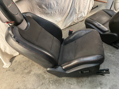 2013 Chevy Camaro ZL1 Seats Black Leather Suede Alcantara Front and Rear OEM