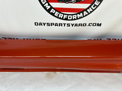 2008 Pontiac G8 Base LH Driver Rocker Molding Side Skirt Panel Trim Orange OEM