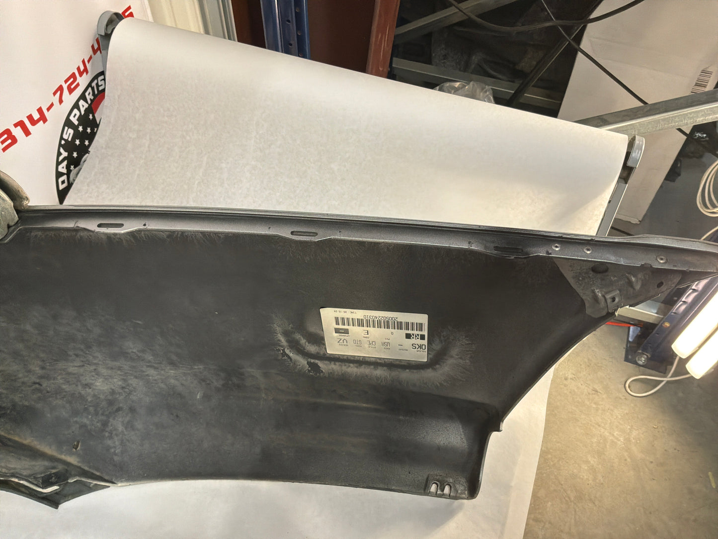 2005 Pontiac GTO Rear Bumper Cover w/ Lower Insert Valance Diffuser Panel Silver OEM
