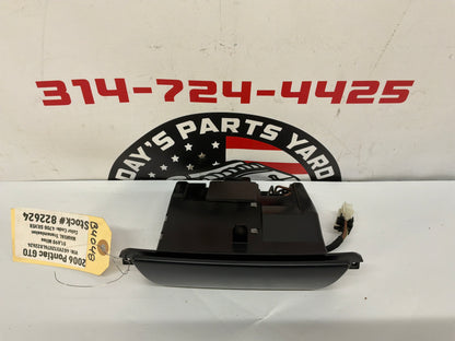 2006 Pontiac GTO Radio Ashtray Compartment Smokers Package 92104548 OEM