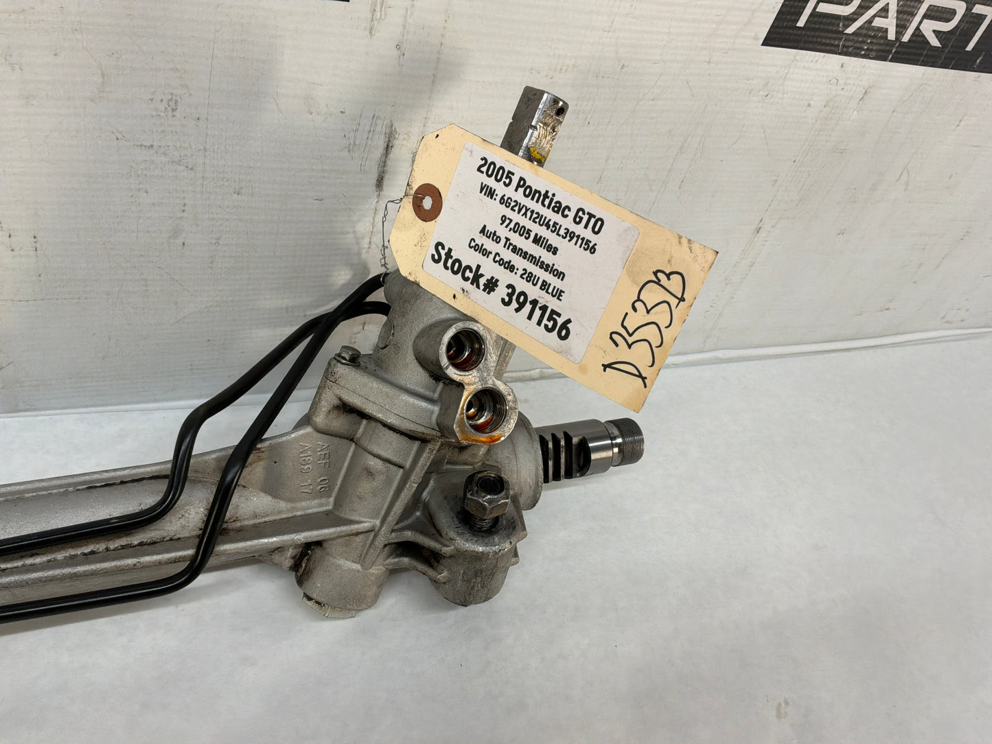 Rack and pinion - Day's Parts Yard
