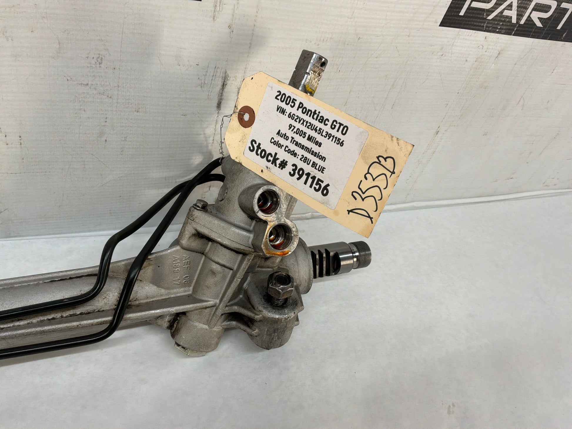 Rack and pinion - Day's Parts Yard