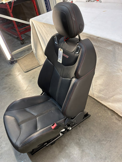 2017 Chevy SS Sedan RH Passenger Front Seat Black Leather Alcantara Suede OEM