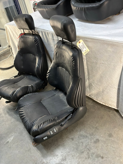 2002 Pontiac Trans Am WS6 Fronts and Rears Black Leather Seats OEM