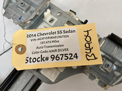 2014 Chevy SS Sedan LH Driver Rear Window Regulator Motor OEM