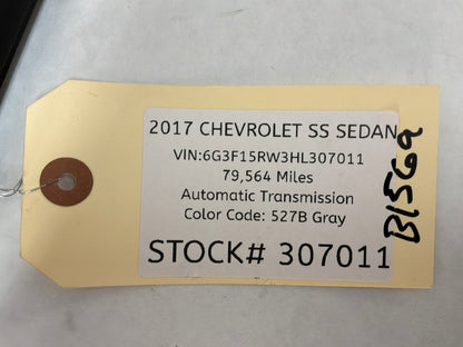 2017 Chevy SS Sedan Center Seat Cover Trim OEM