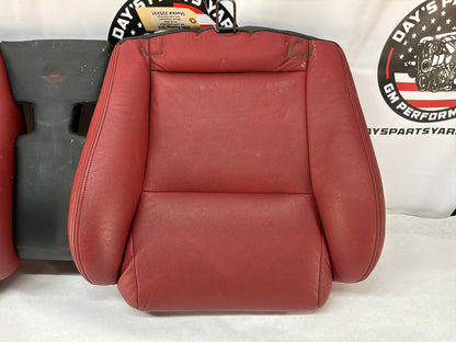 2004 Pontiac GTO Red Leather Seats Fronts and Rears OEM