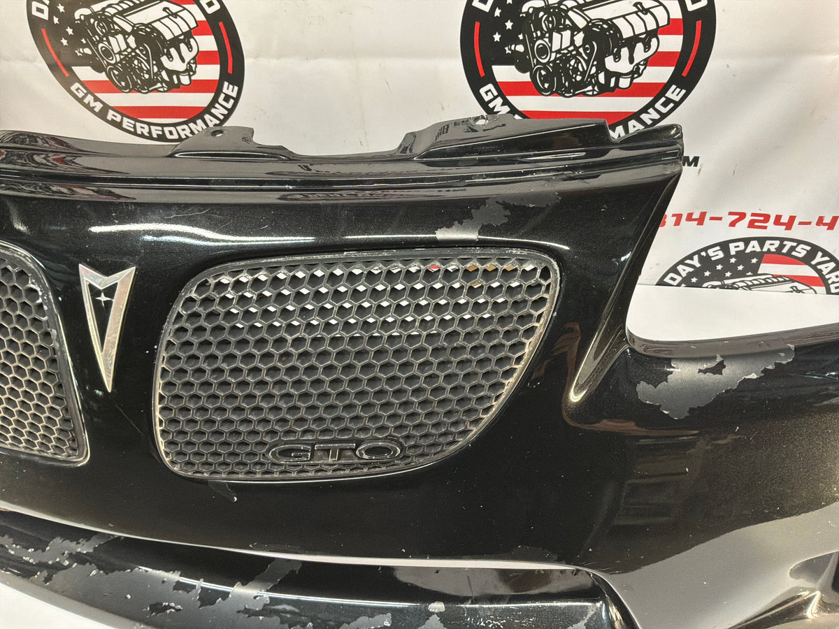 2006 Pontiac GTO Front Bumper Cover Fascia Black OEM