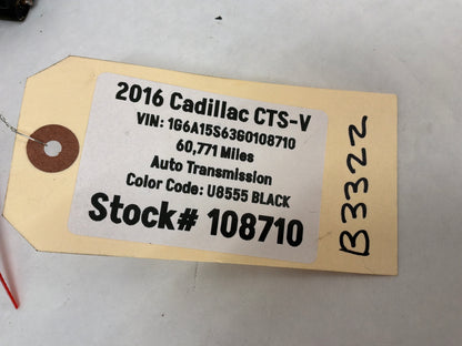 2016 Cadillac CTS-V Rear RH Passenger Window Regulator Motor OEM