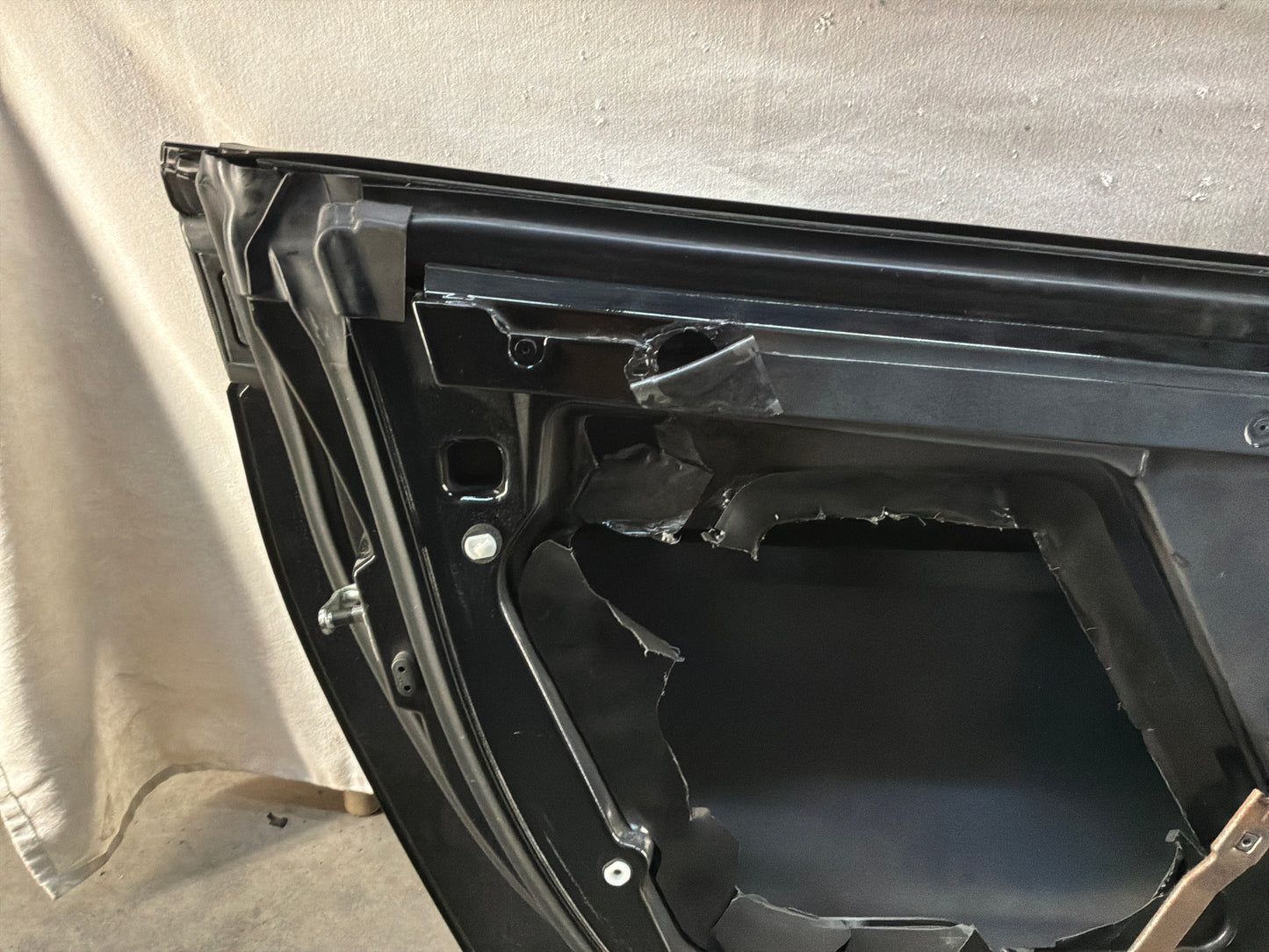 2007 Chevy C6 Corvette Convertible LH Driver Exterior Front Door Black OEM