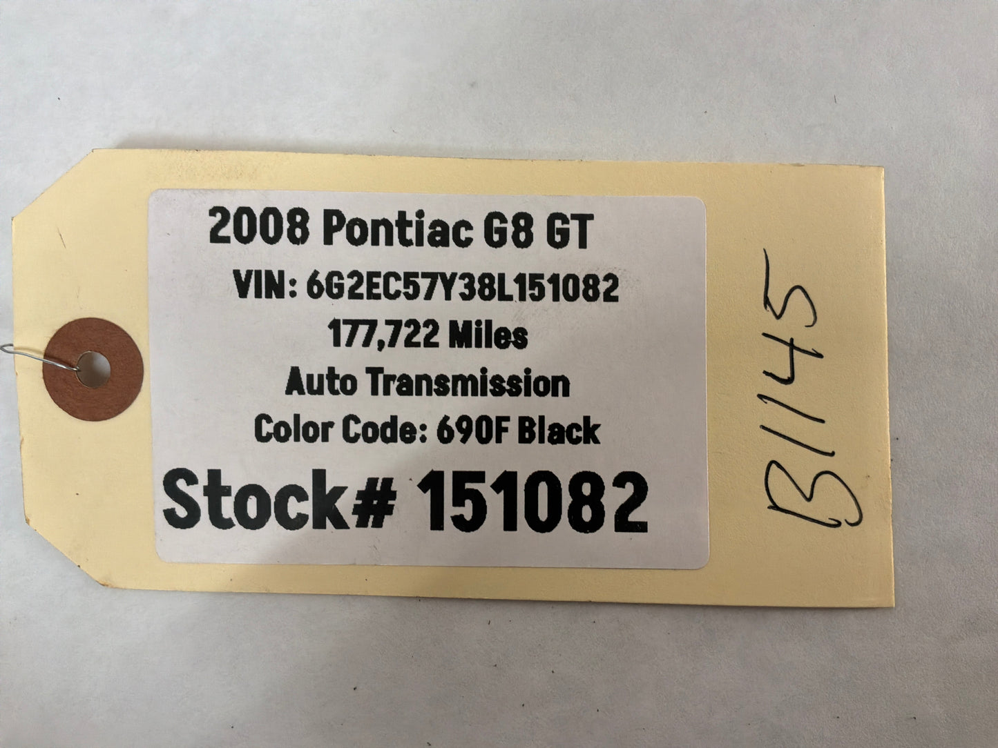 2008 Pontiac G8 GT HVAC Rear Floor Center Console Air Vent Duct OEM