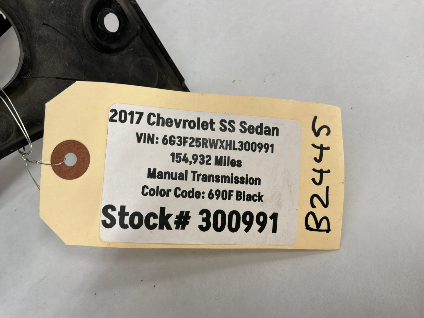 2017 Chevy SS Sedan Radiator Core Support Grille Cover Sight Shield OEM