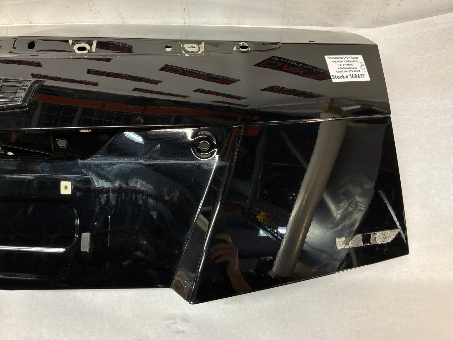 2011 Cadillac CTS-V Coupe Trunk Deck Lid Black OEM