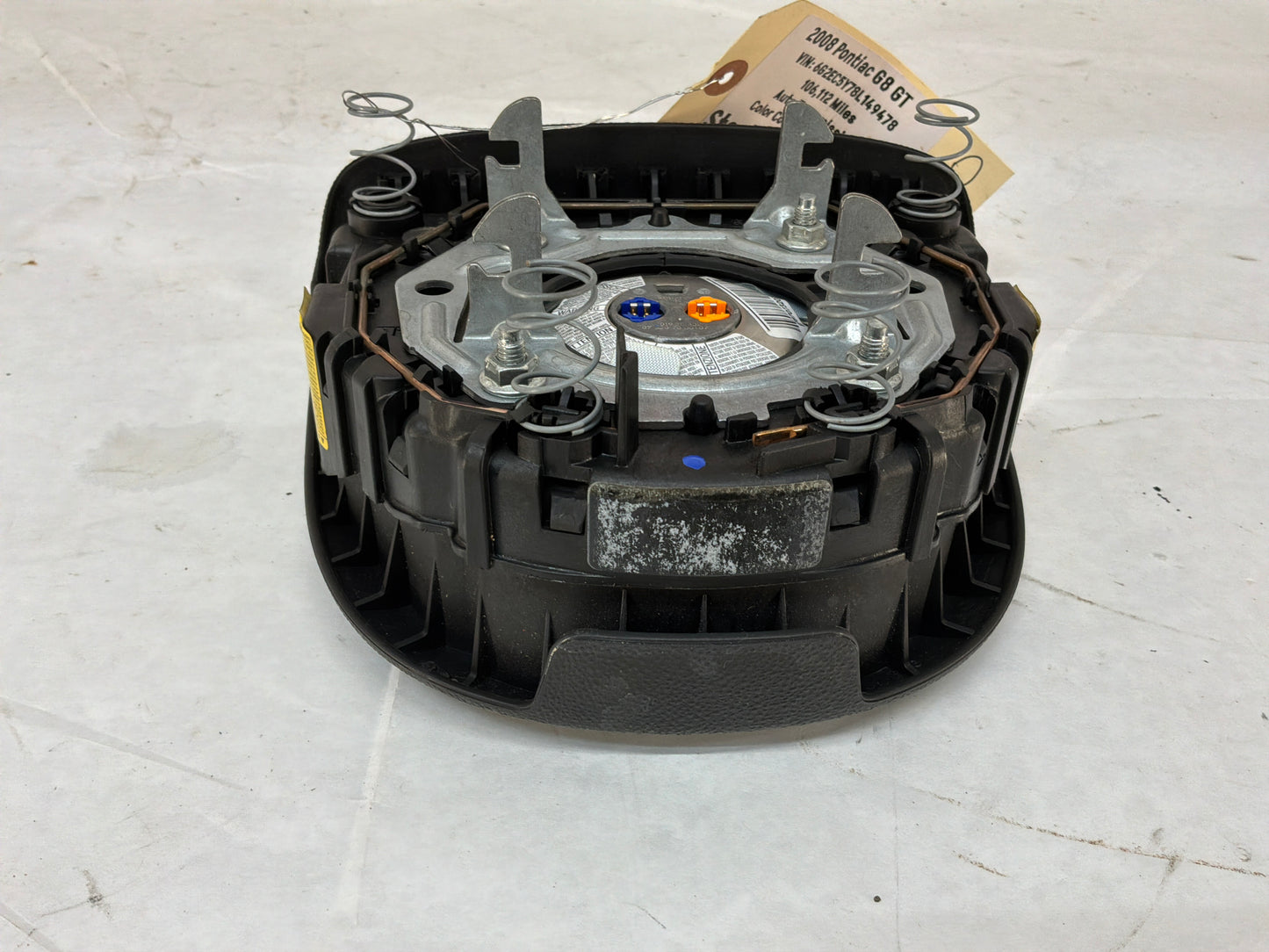 2008 Pontiac G8 Steering Wheel Airbag Air Bag OEM