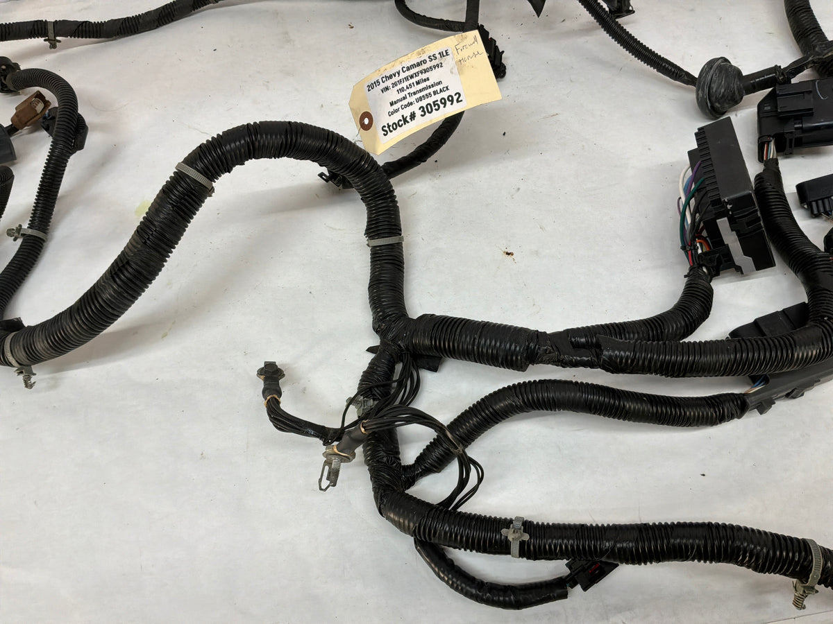 2015 Chevy Camaro SS 1LE Engine Bay Head Lamp Light Firewall Wire Wiring Harness OEM