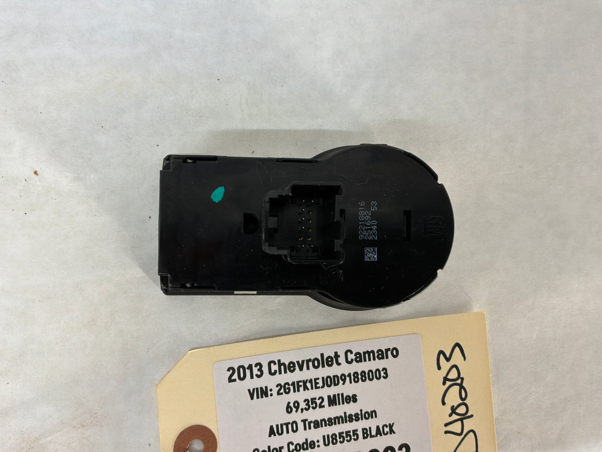 2013 Chevy Camaro Headlight Fog Light Lamp Switch Button Control OEM