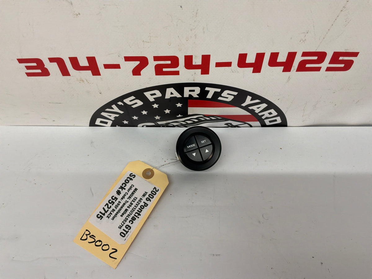 2006 Pontiac GTO Mode Set Dash Selector Control Switch Button OEM