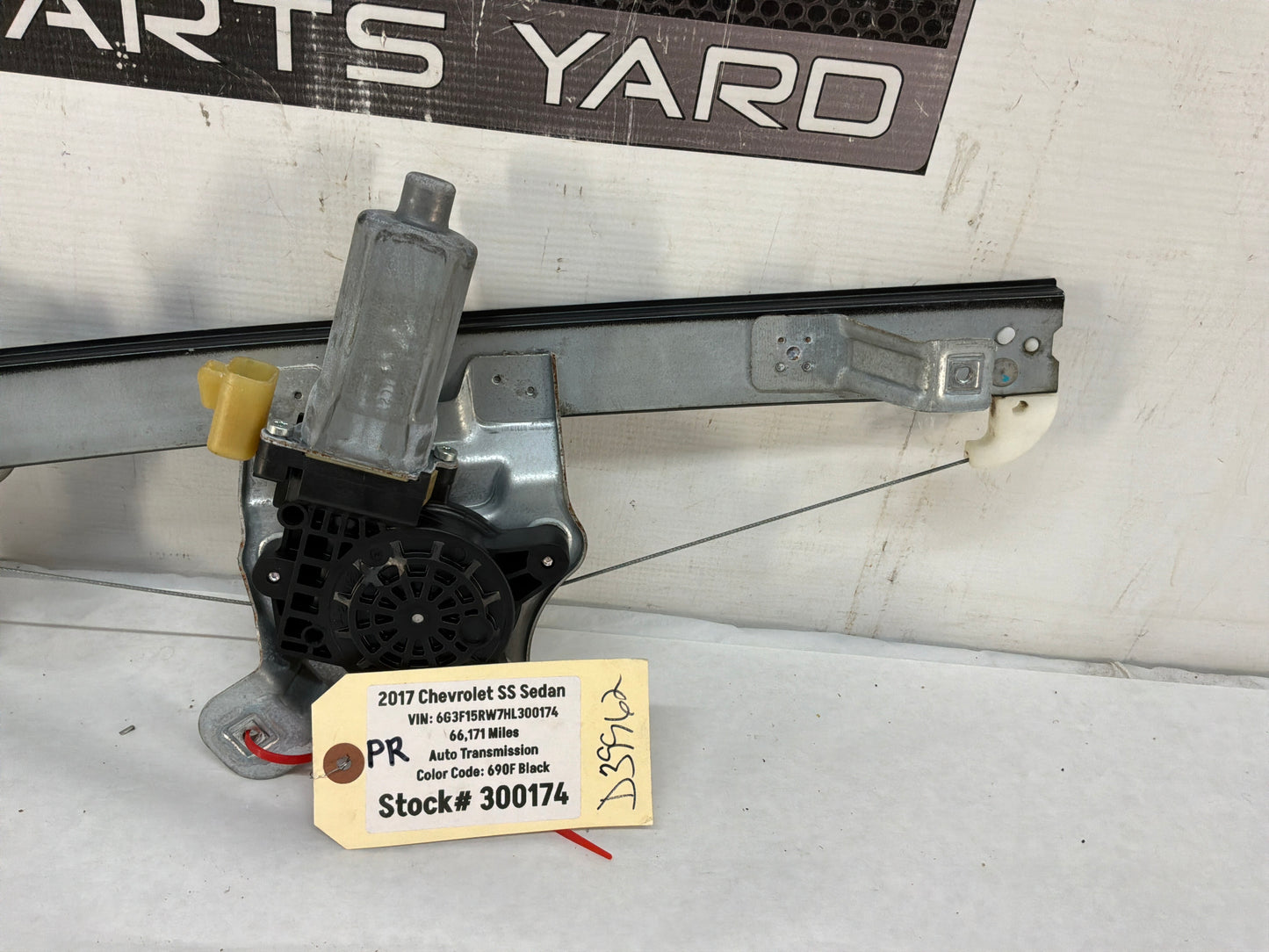 2017 Chevy SS Sedan RH Passenger Rear Window Regulator Motor OEM