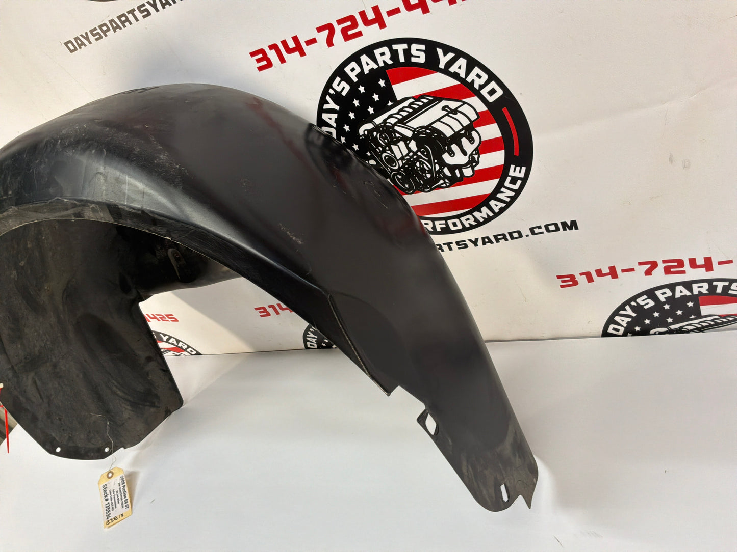 2008 Pontiac G8 GT RH Passenger Rear Fender Wheelhouse Well Liner OEM