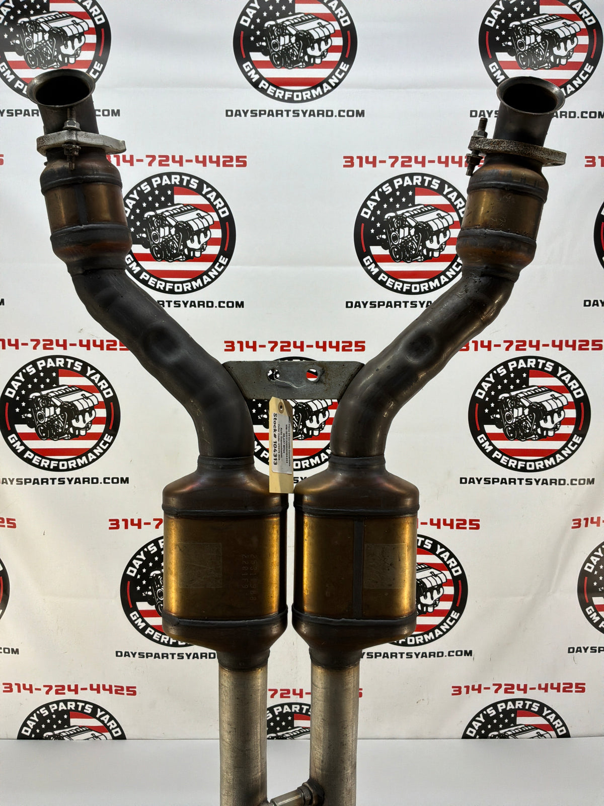 2002 Chevy C5 Corvette Factory OEM Exhaust Mid H Pipe w/ Catalytic Converters