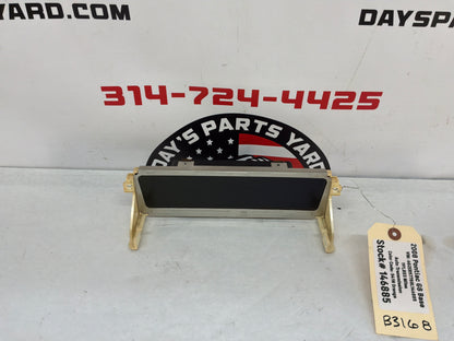 2008 Pontiac G8 Base Atari Dash Gauges Display Unit OEM