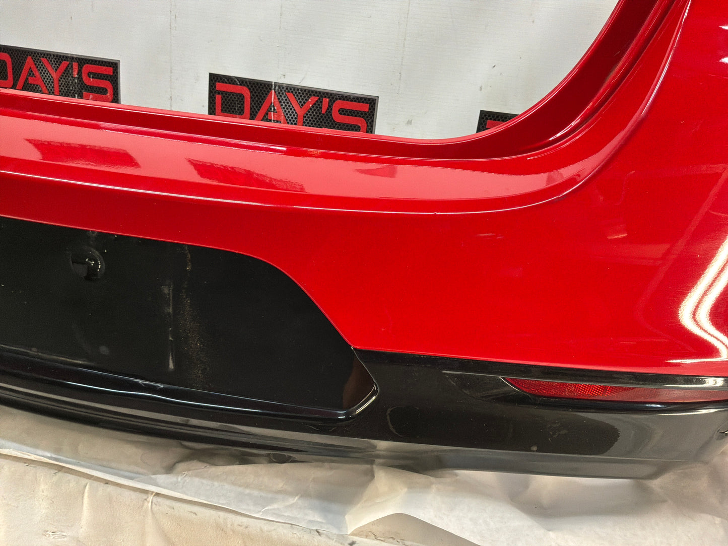 2015 Chevy SS Sedan Complete Rear Bumper Cover Panel Red OEM