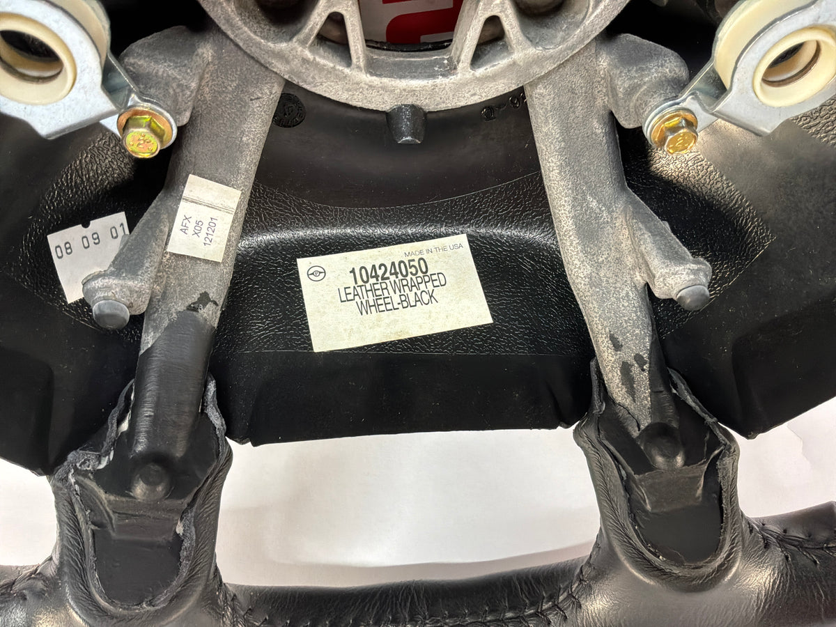 2002 Chevy C5 Corvette Convertible Steering Wheel Black Leather OEM