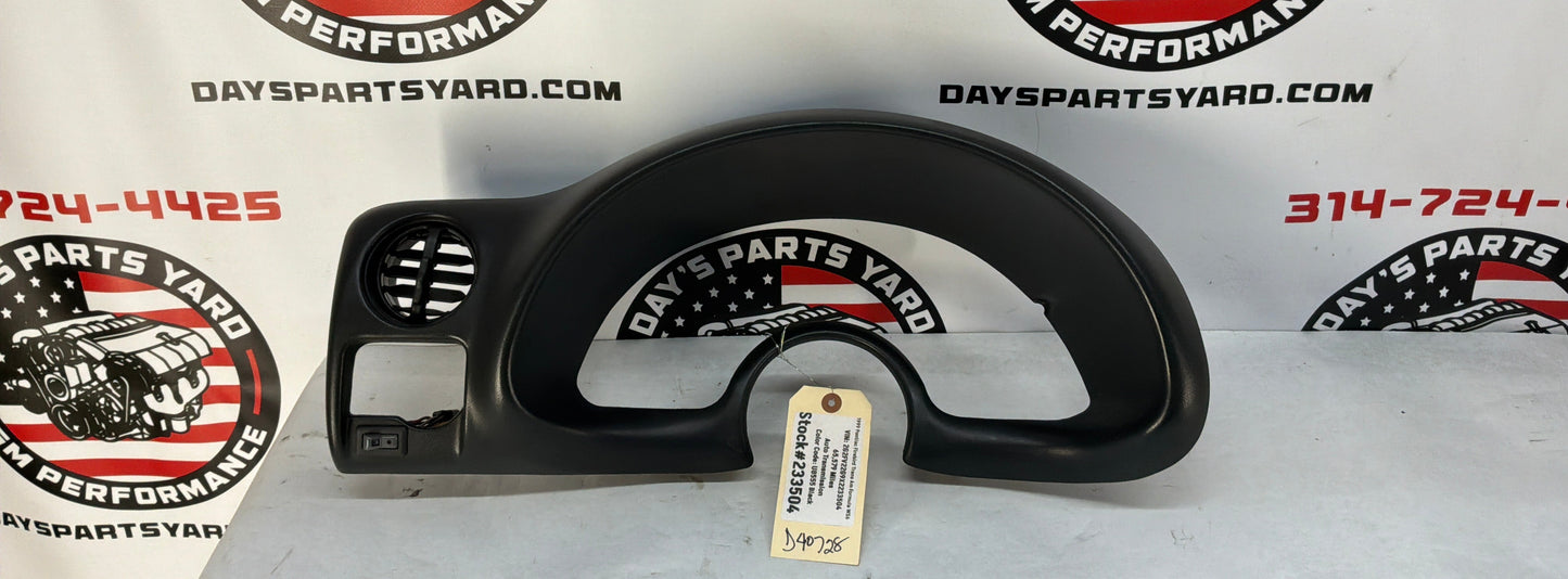 1999 Pontiac Firebird Trans Am Formula WS6 Gauge Cluster Speedometer Dash Bezel OEM