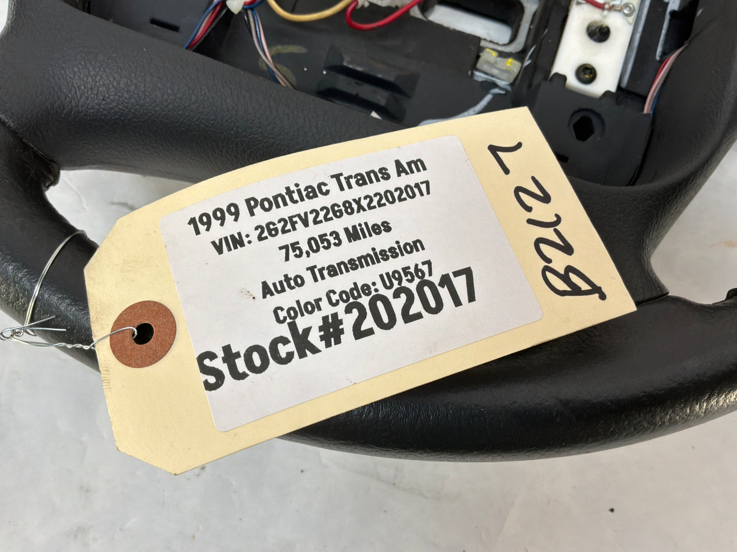 1999 Pontiac Trans Am WS6 Steering Wheel OEM