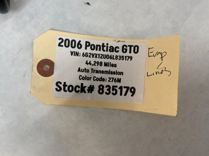 2006 Pontiac GTO Intake Manifold EVAP PCV Purge Valve Brake Booster Vacuum Hose Line OEM
