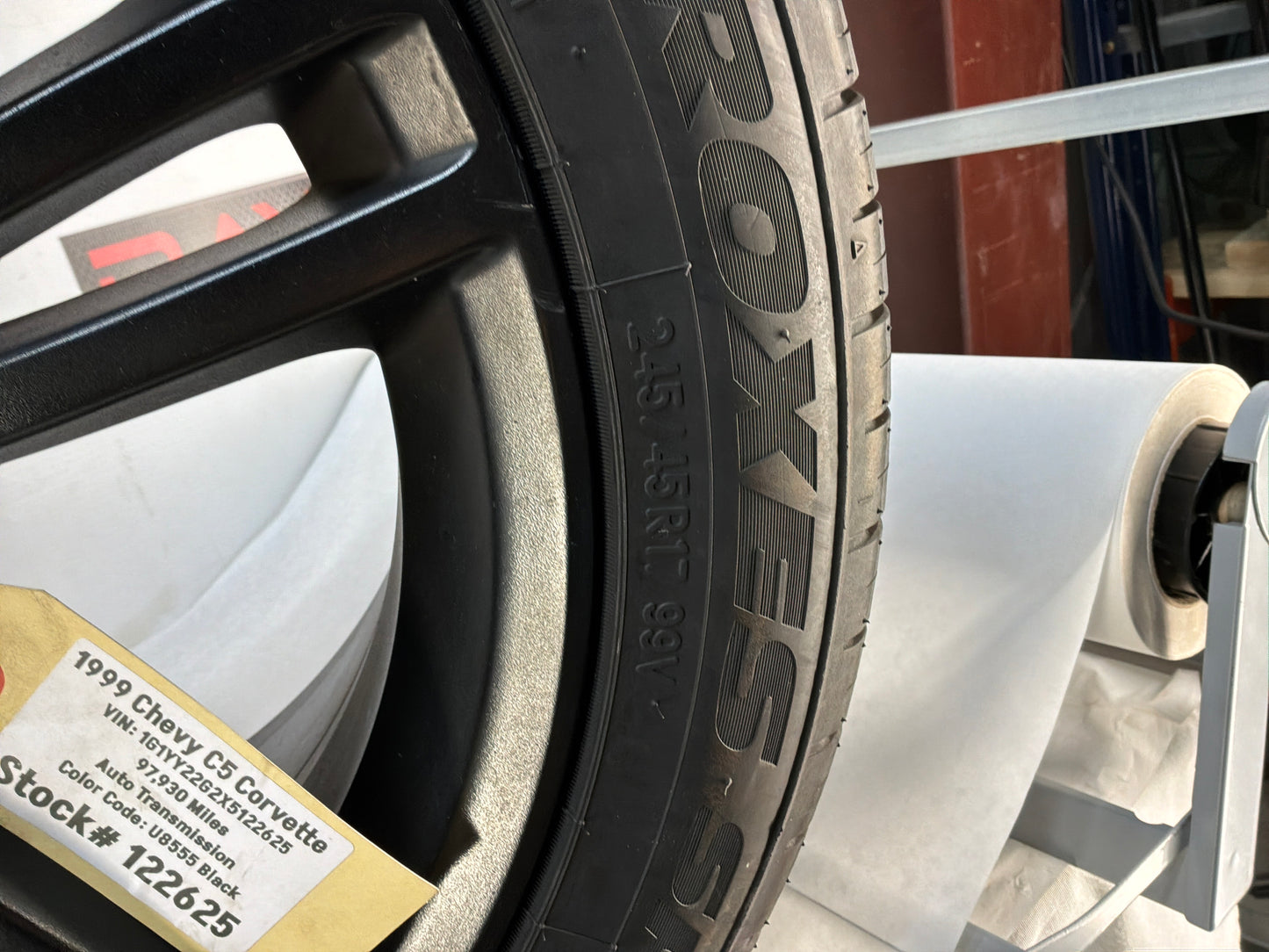 Chevy C6 Corvette Wheels and Tires 17x8.5 18x9.5 OEM