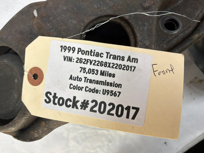 1999 Pontiac Firebird Trans Am WS6 Front Suspension Sub Frame Engine Cradle K Member Crossmember OEM