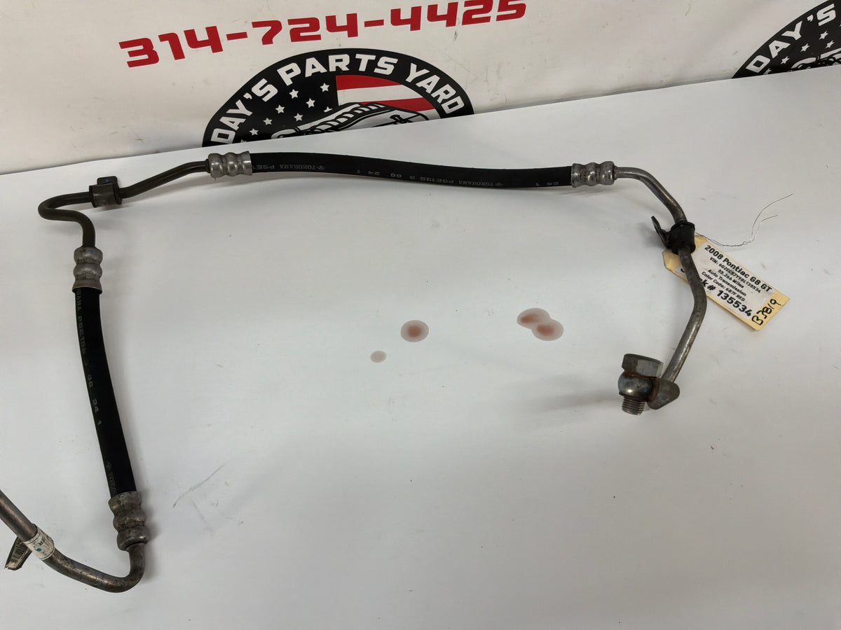 2008 Pontiac G8 GT Power Steering Hose Line Tube OEM