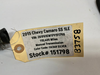 2015 Chevy Camaro SS 1LE Brake Booster Vacuum Hose Line Tube OEM