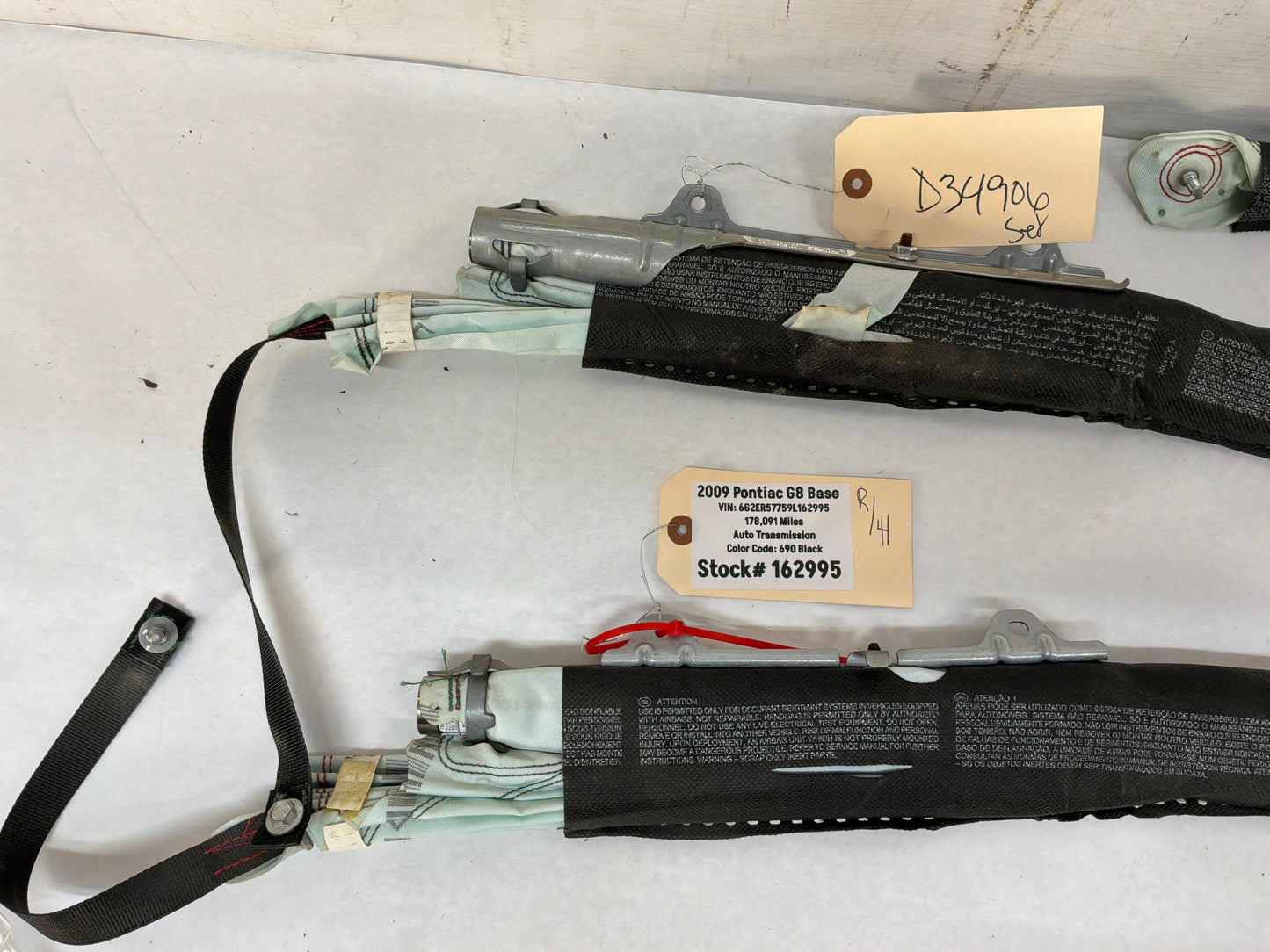Curtain airbags - Day's Parts Yard