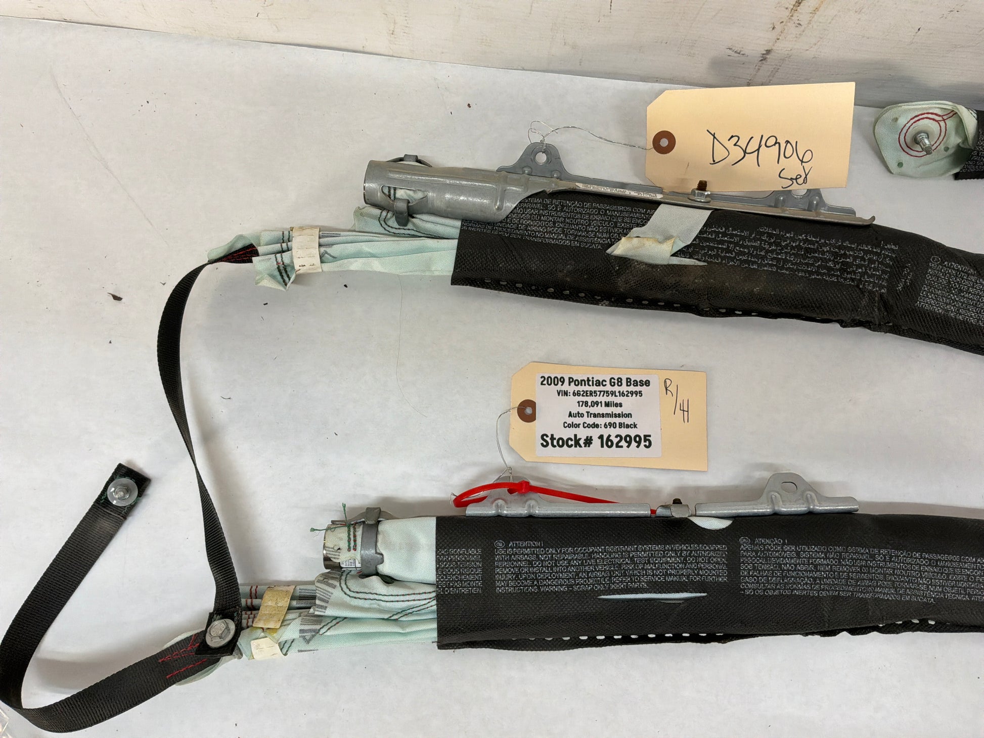 Curtain airbags - Day's Parts Yard
