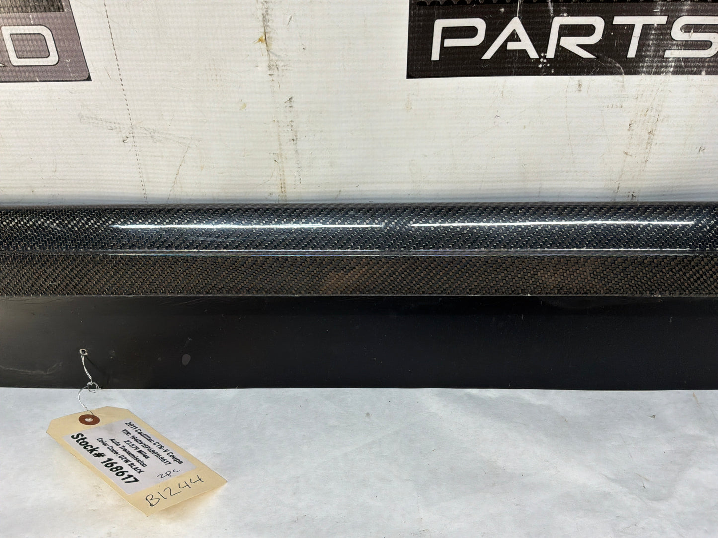 2011 Cadillac CTS-V Coupe Carbon Fiber Rocker Panel Side Skirt Set