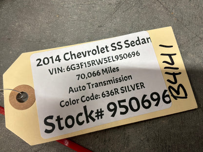 2014 Chevy SS Sedan RH Passenger Rocker Molding Side Skirt Panel Trim Silver OEM