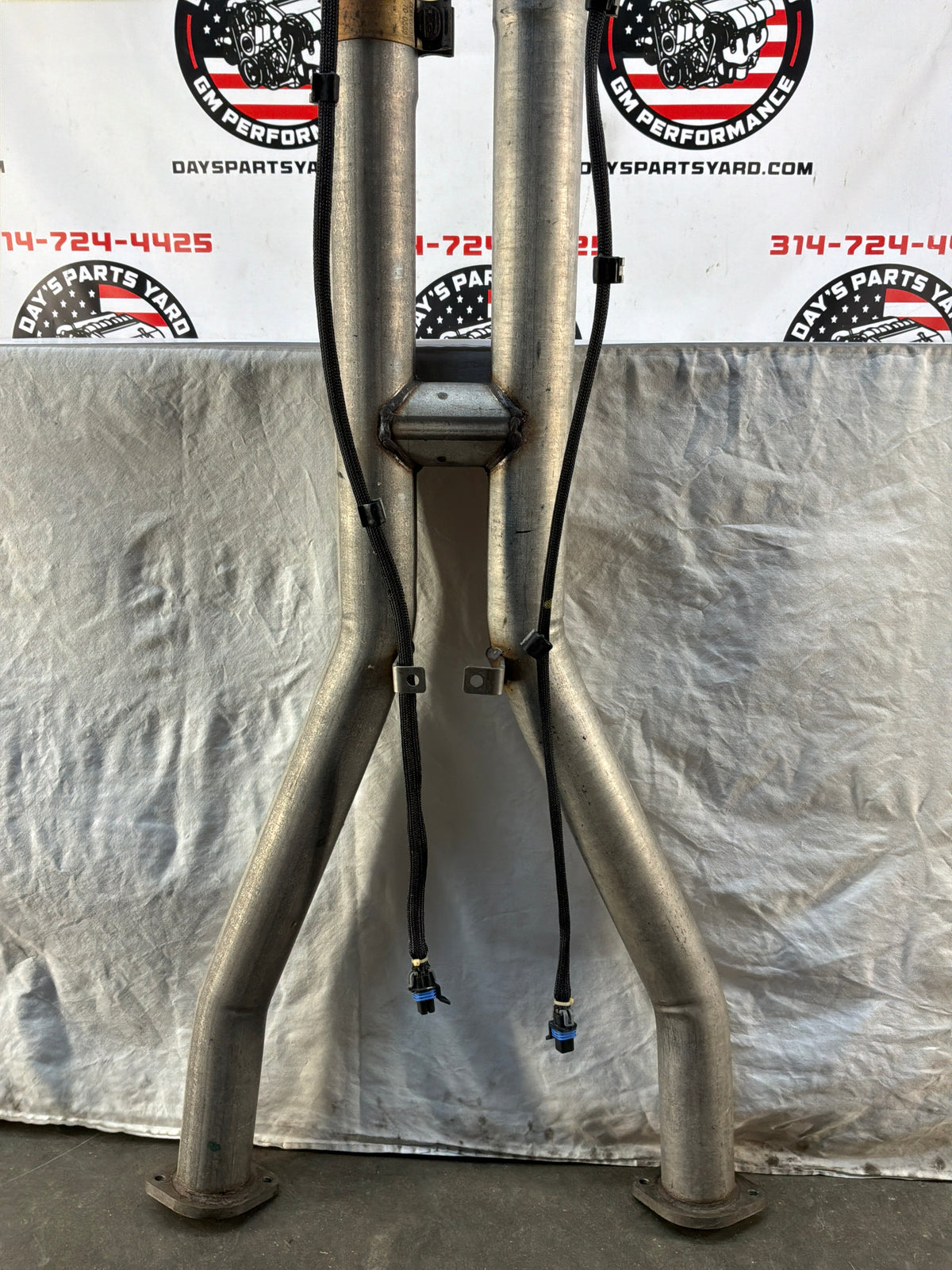 2002 Chevy C5 Corvette Factory OEM Exhaust Mid H Pipe w/ Catalytic Converters