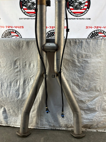 2002 Chevy C5 Corvette Factory OEM Exhaust Mid H Pipe w/ Catalytic Converters
