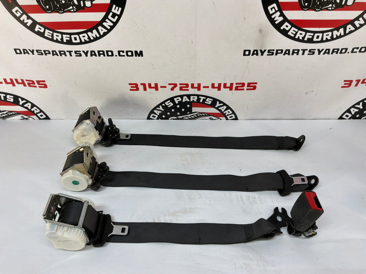 2015 Chevy SS Sedan Complete Rear Seat Belt Seatbelt Retractor Set w/ Buckle OEM